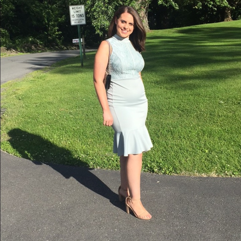 ASOS Club L blue dress size 8 - Picture 1 of 8